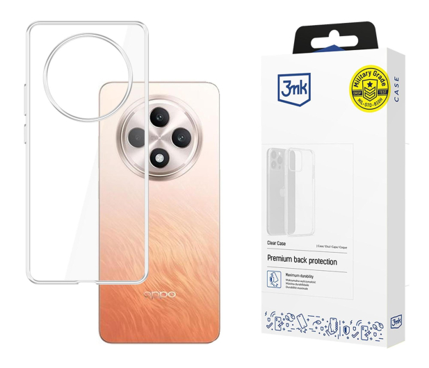 3mk Clear Case do OPPO Reno 12 F/Fs - 1355650 - zdjęcie